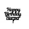 6. Personalised Happy Birthday Name – Magnolia Script
