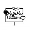 Mr&Mrs Williams in Frame – Rochester font