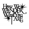 What we wonder what you arw for website